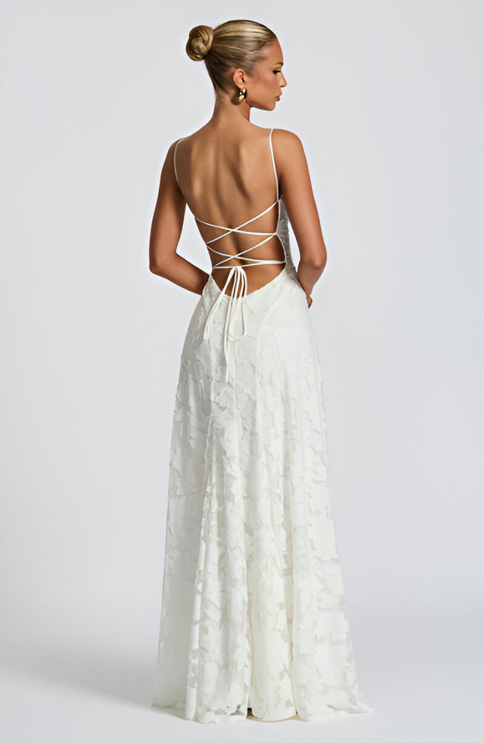 Francisa™ | Women's Long Lace Corset Dress