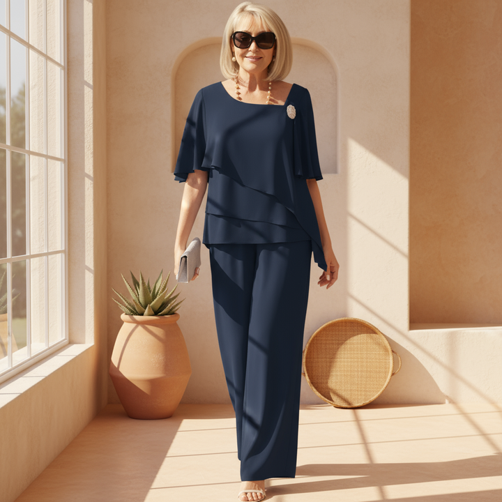 Corinna | Women's Flutter Sleeve Graceful Flow Set