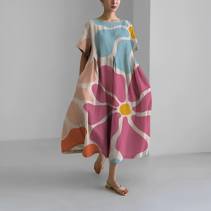 Daisy | Women's Floral Retro Big Swing Loose Maxi Dress