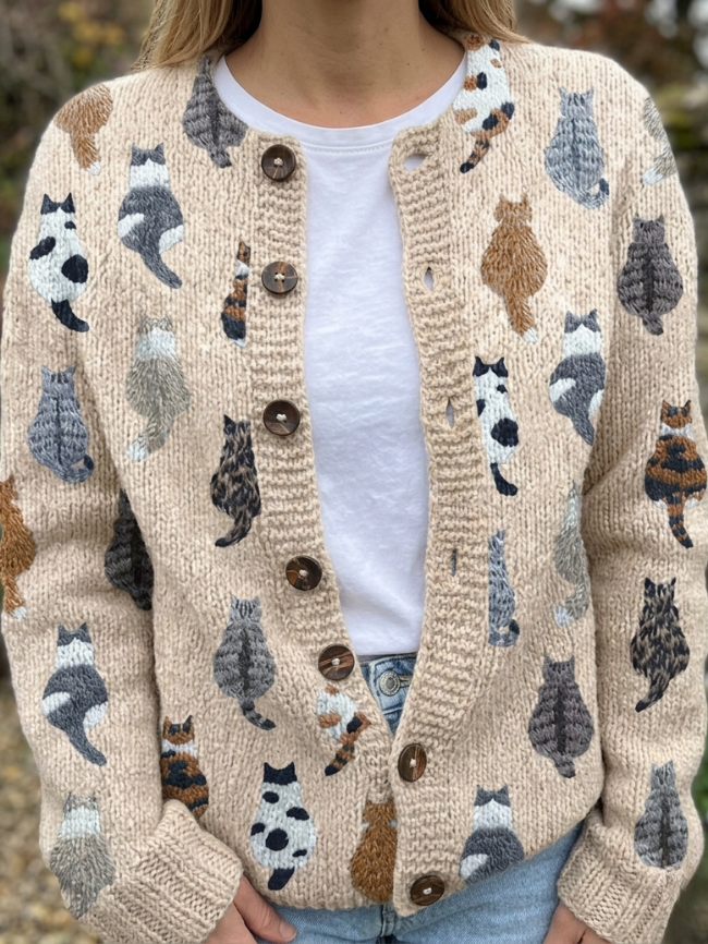 Charlotte | Women's Cardigan with Buttons and Long Sleeve