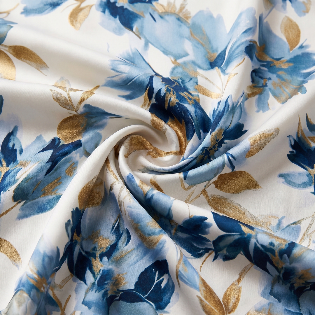 Denise | Midi Dress with Floral Wrap Waist