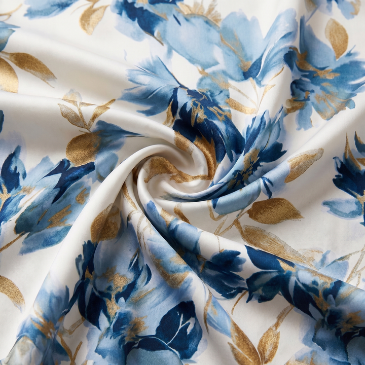Denise | Midi Dress with Floral Wrap Waist