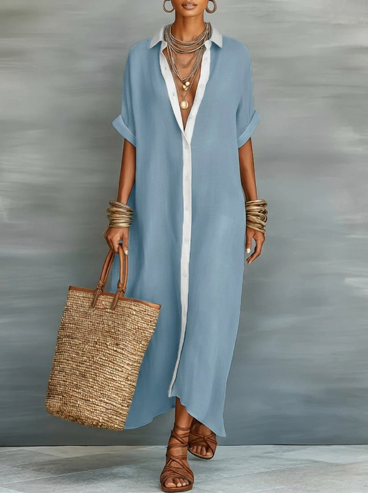 Manelle™ | Maxi Dress with Minimalist Line