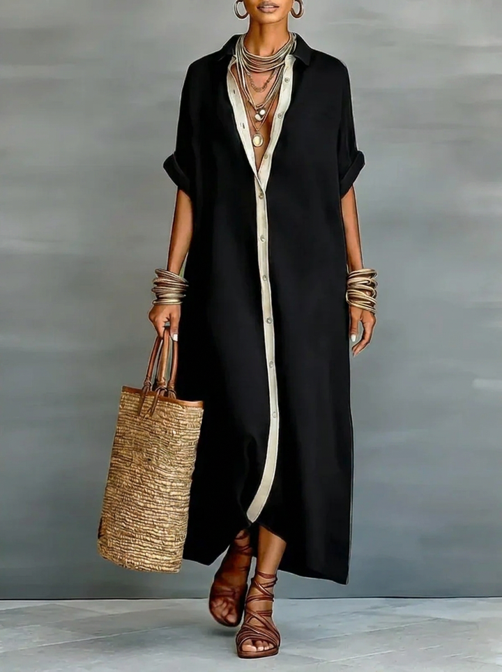 Manelle™ | Maxi Dress with Minimalist Line
