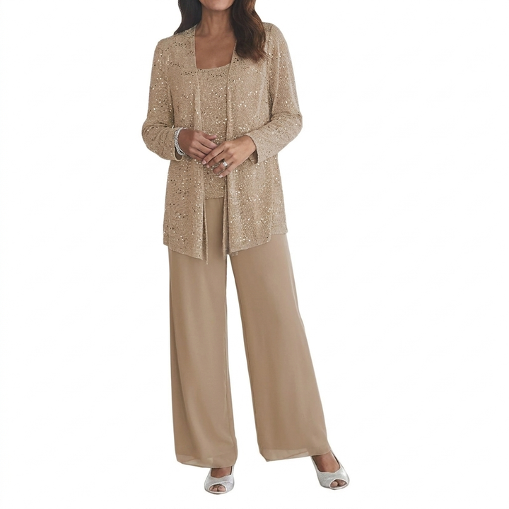 Women's Long Sleeve Set with Sequins