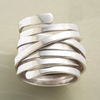 Lourdes - Vintage Silver Ring with Thickness