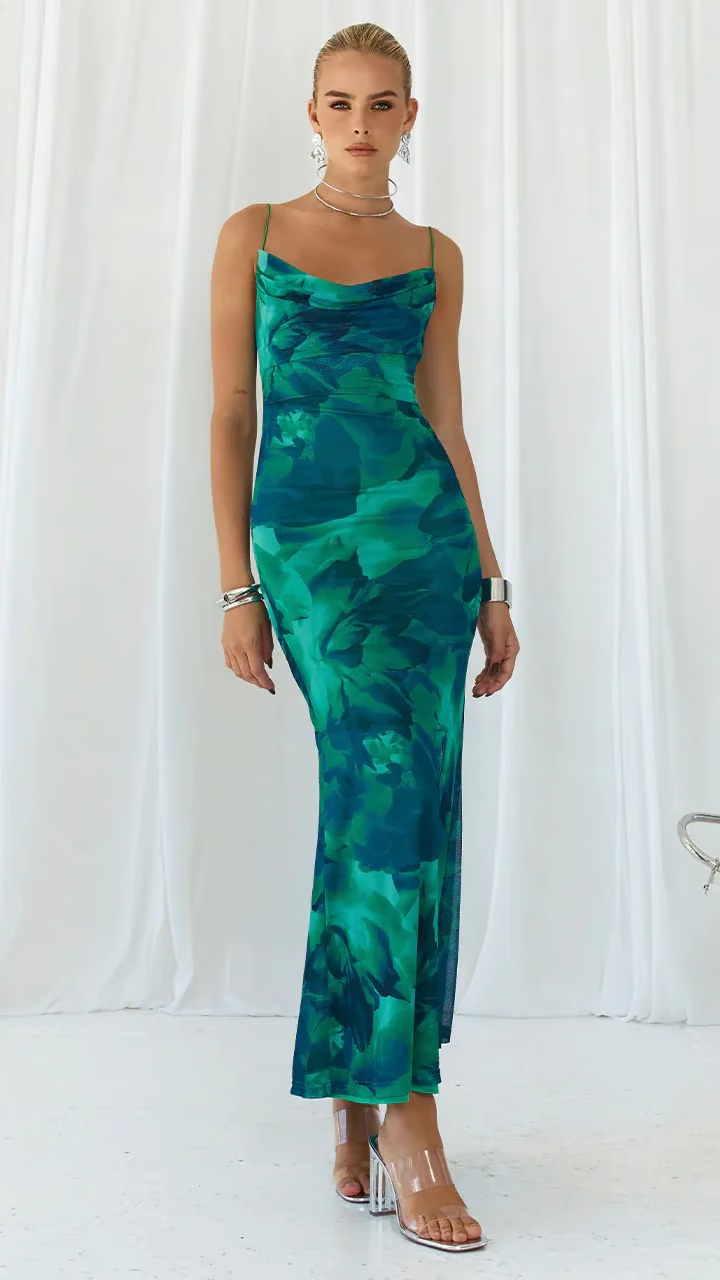 Ainsley | Women's Sleeveless Club Party Bodycon Maxi Dress