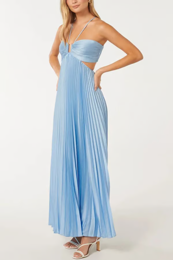 Tansy | Women's Halter Neck Summer Glow Halter Maxi Dress