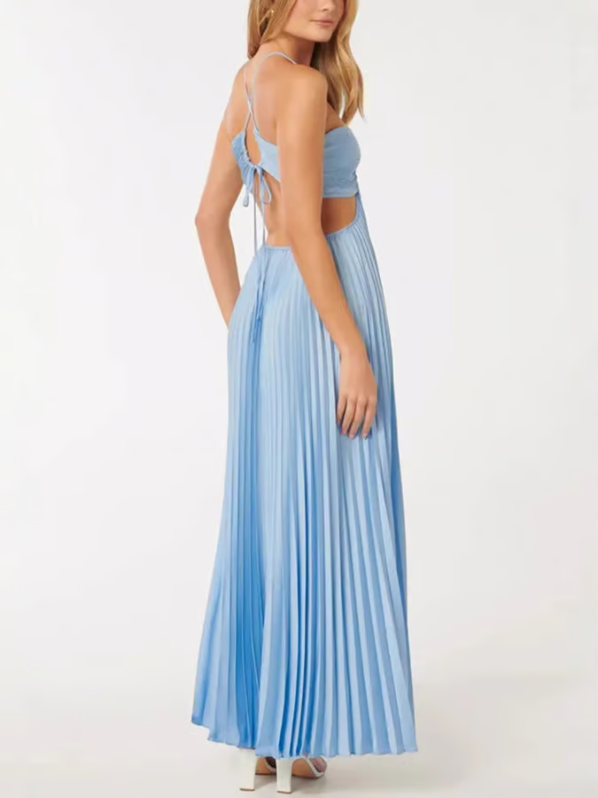 Tansy | Women's Halter Neck Summer Glow Halter Maxi Dress