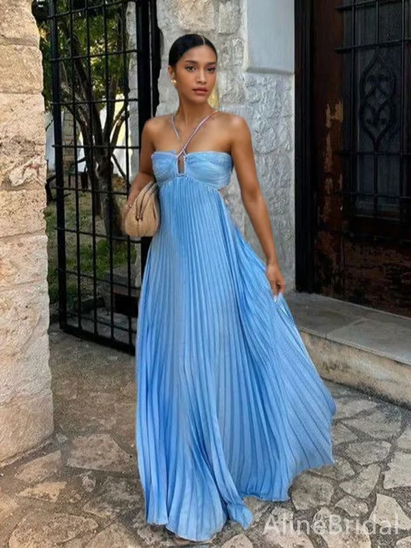 Tansy | Women's Halter Neck Summer Glow Halter Maxi Dress