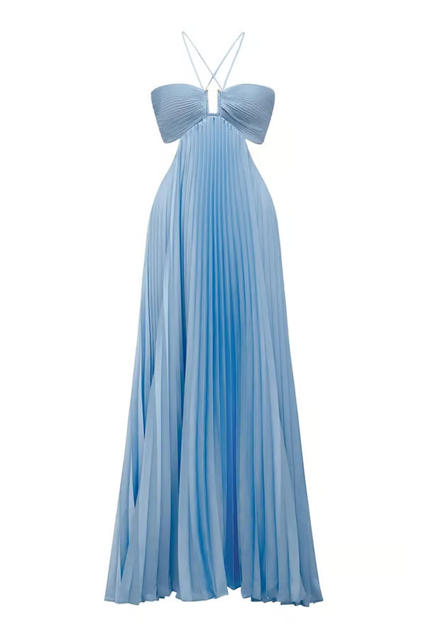 Tansy | Women's Halter Neck Summer Glow Halter Maxi Dress