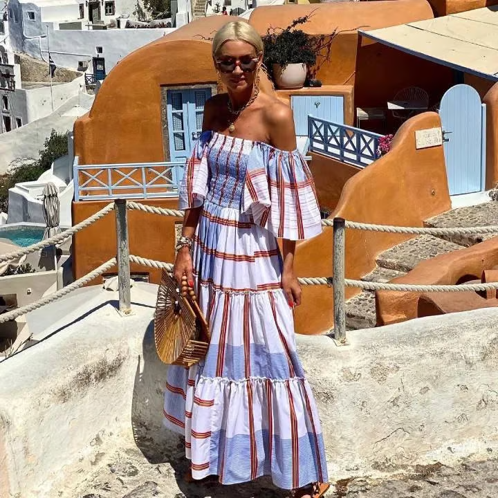 Fallon | Women's Mexican Floral Print Maxi Dress