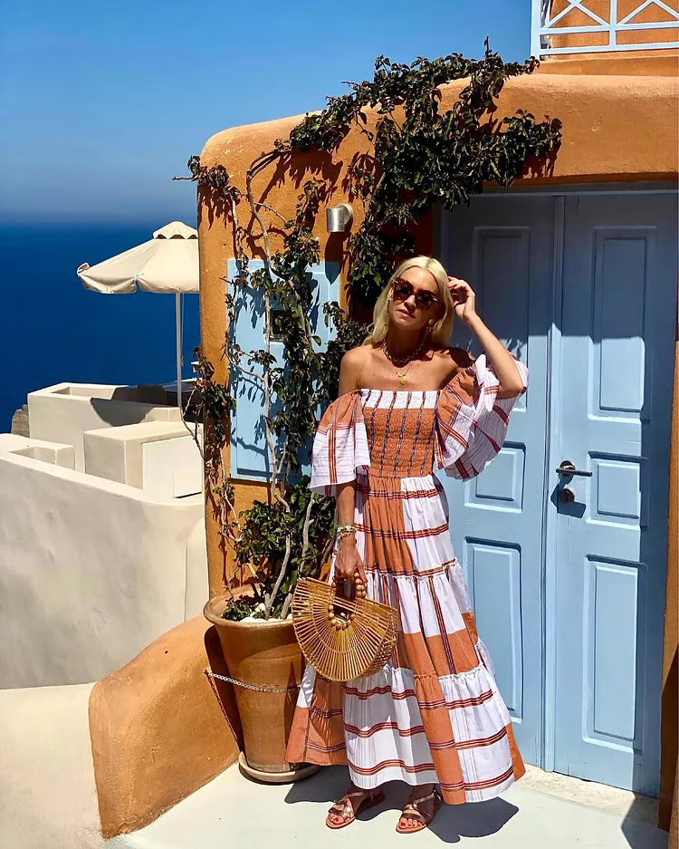 Fallon - Luxury Mexican Floral Print Maxi Dress