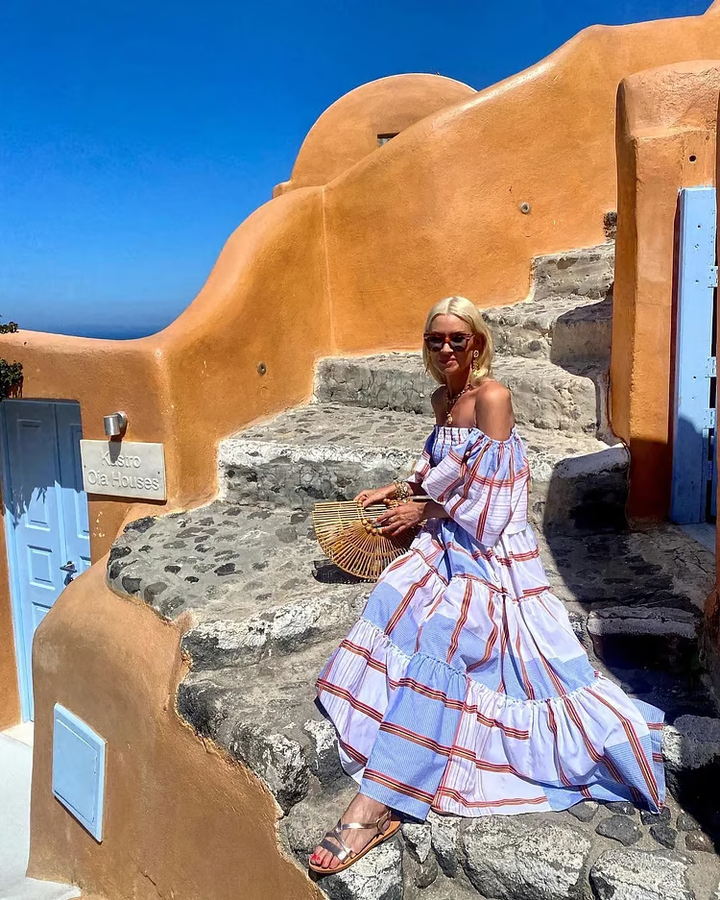 Fallon | Women's Mexican Floral Print Maxi Dress
