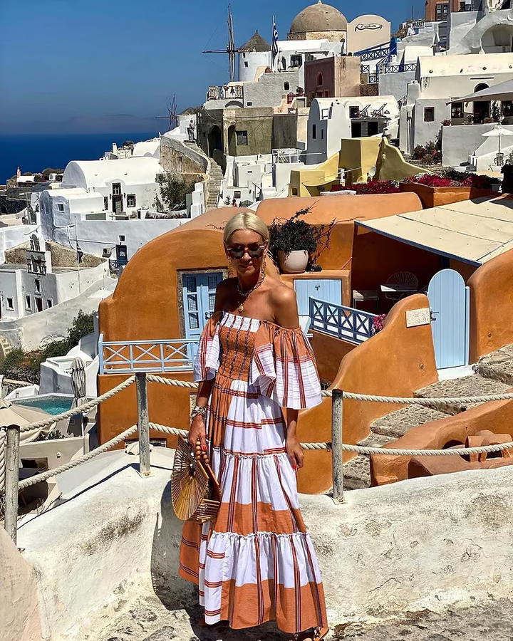 Fallon | Women's Mexican Floral Print Maxi Dress