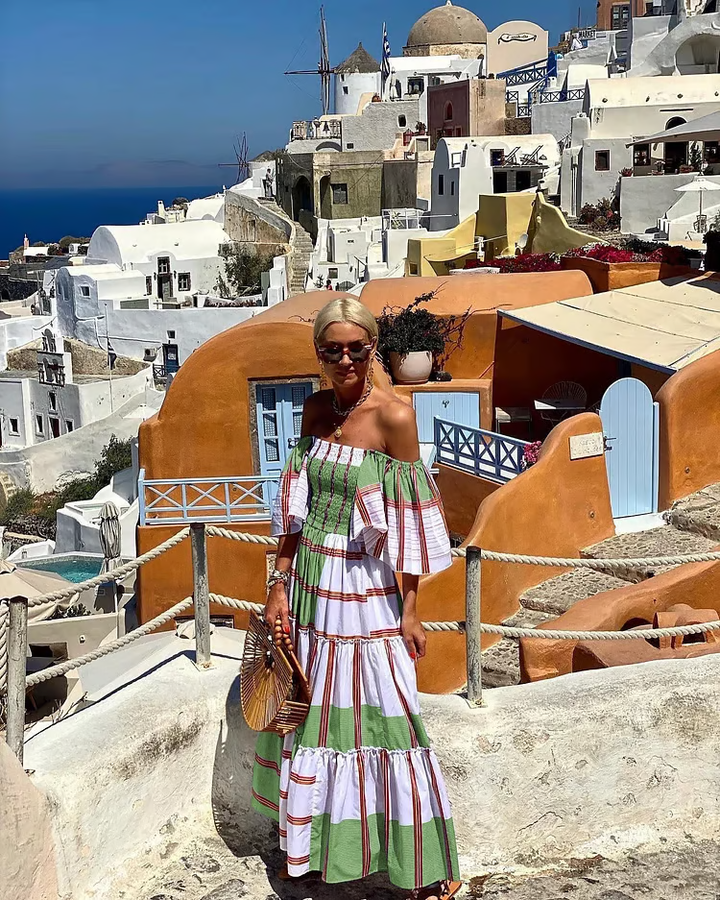 Fallon | Women's Mexican Floral Print Maxi Dress