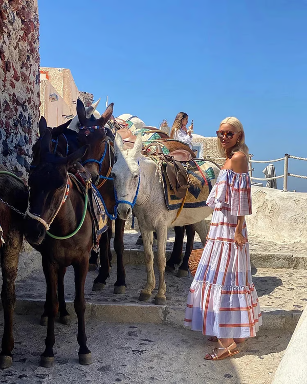 Fallon - Luxury Mexican Floral Print Maxi Dress