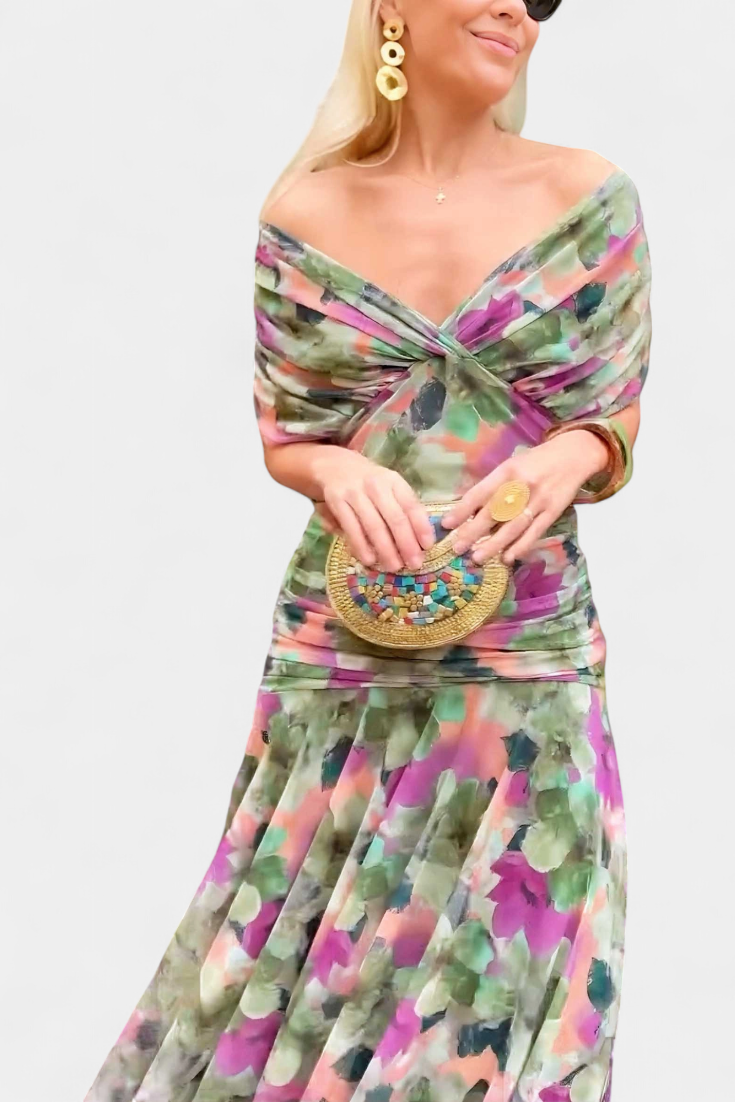 Lisa | Women's Off-the-Shoulder Elegant Maxi Dress