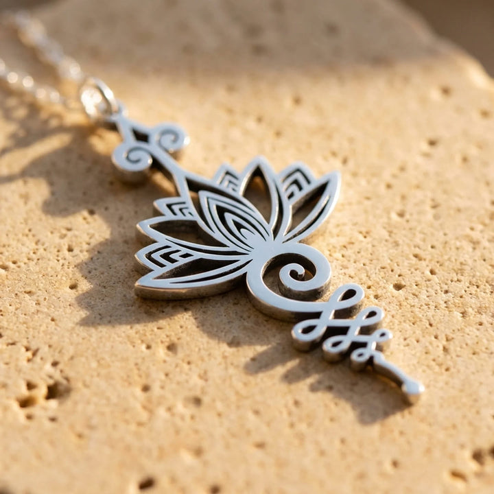 Posira™ Unalome Lotus Pendulum Pendant