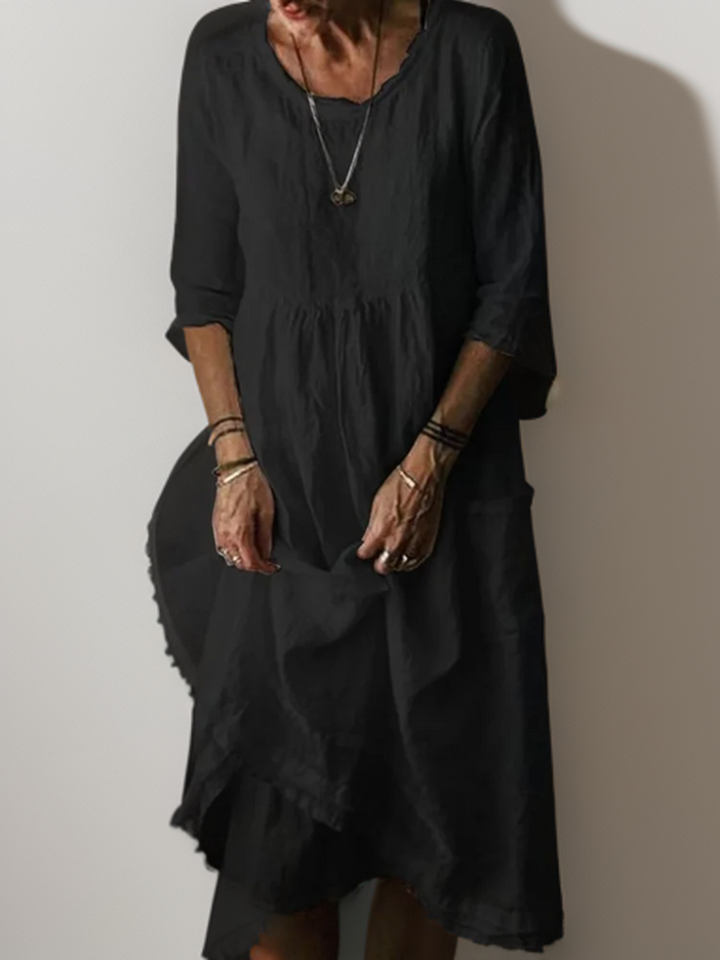 Katie | Women's Loose Summer Pleated Midi Dress