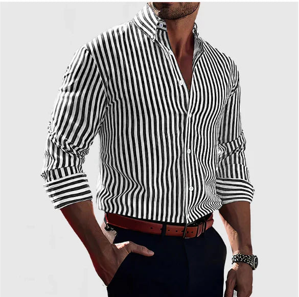 Melker | Slim Fit Striped Men's Shirt