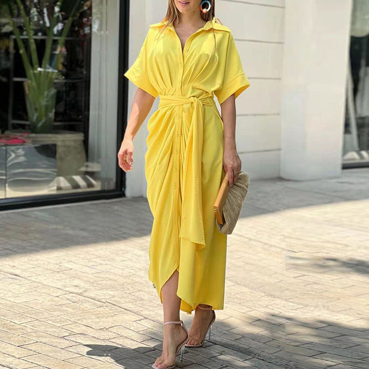 Fern | Women's Mini High-Waist Flounce Collar Dress