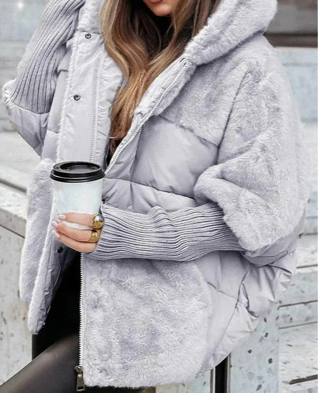 Lucia | Women's Stylish Hooded Down Jacket with Pockets