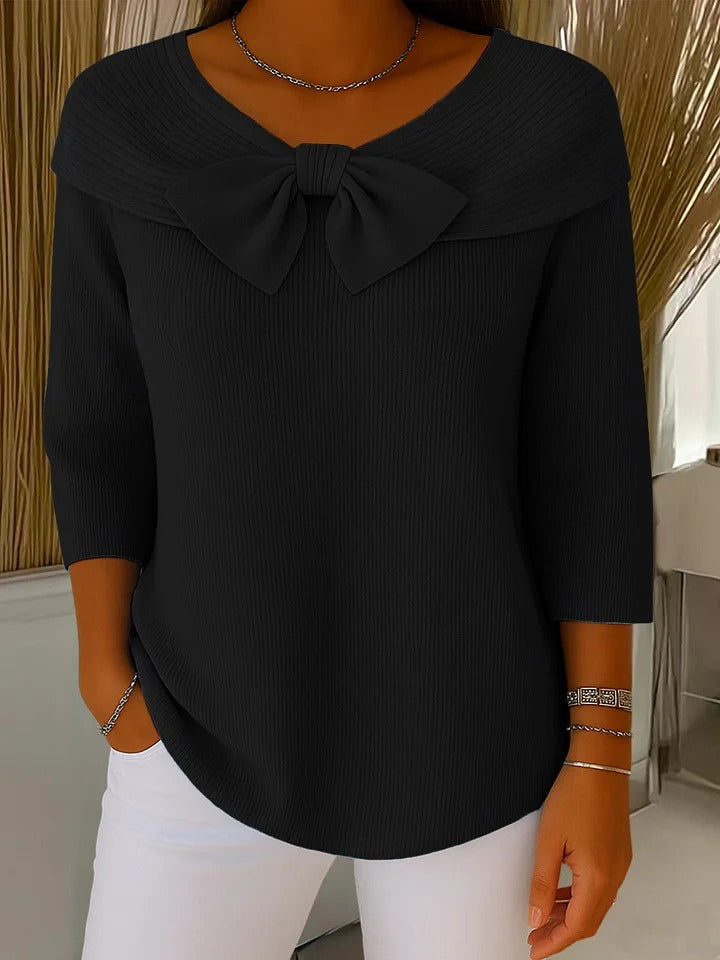 Serena™ - Women's Sweater with Bow