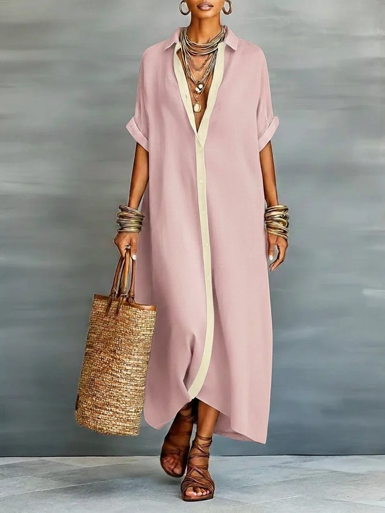 Manelle™ | Maxi Dress with Minimalist Line