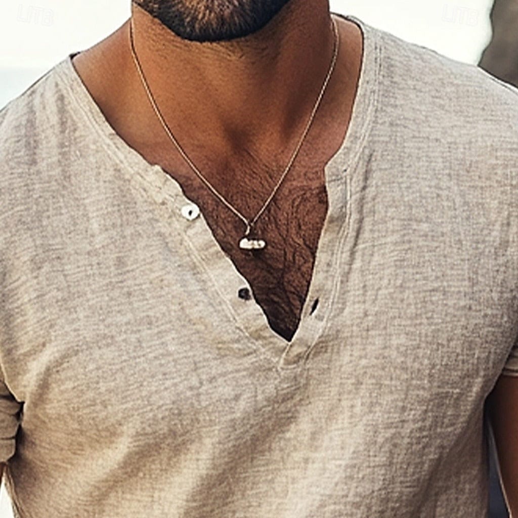Frank | Men's V-Neck Casual Shirt