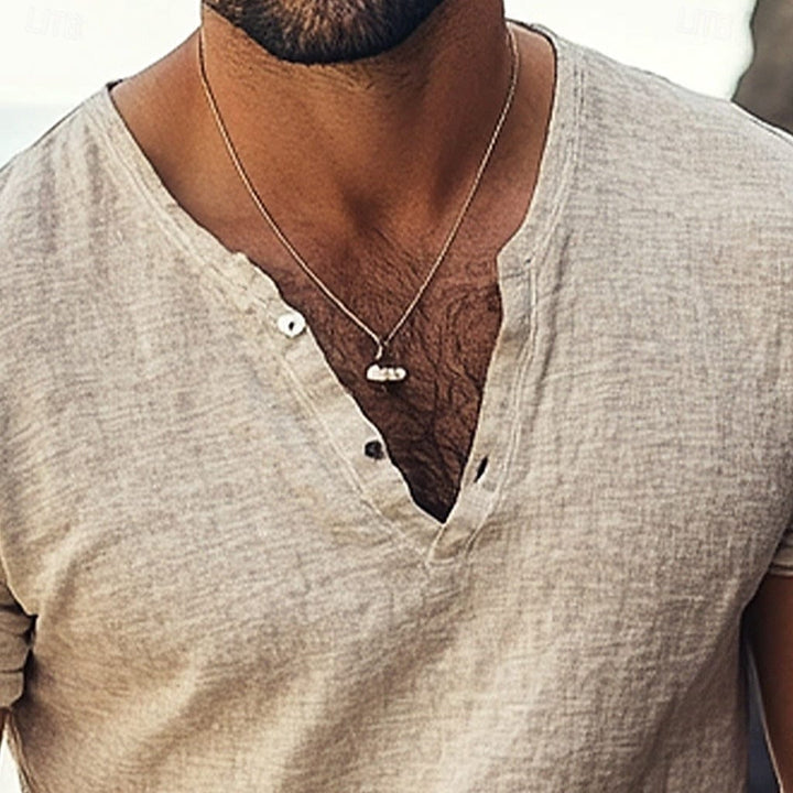 Frank | Men's V-Neck Casual Shirt