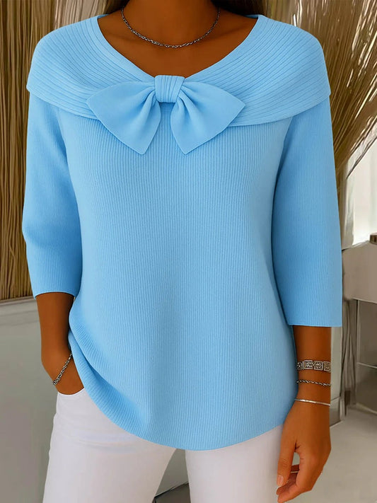 Serena™ - Women's Sweater with Bow