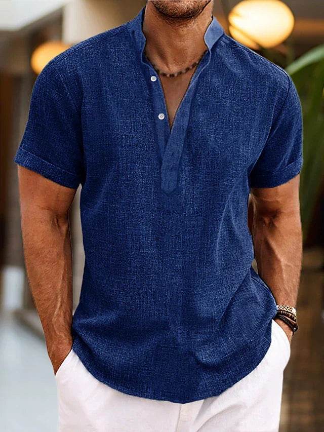 Silas | Men's Short Sleeve Shirt with Buttons