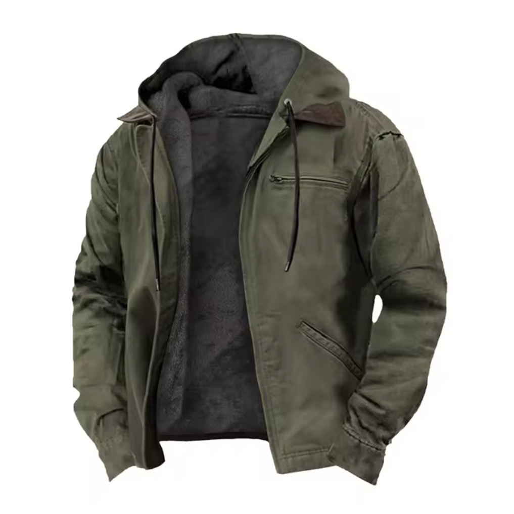 Nikolai | Men's Checked Classic Vintage Jacket with Zipper