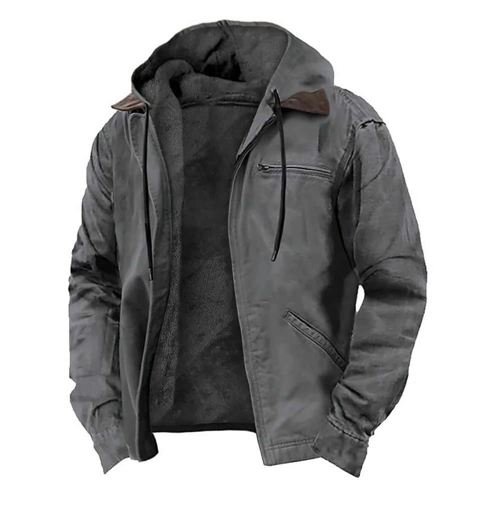Nikolai | Men's Checked Classic Vintage Jacket with Zipper