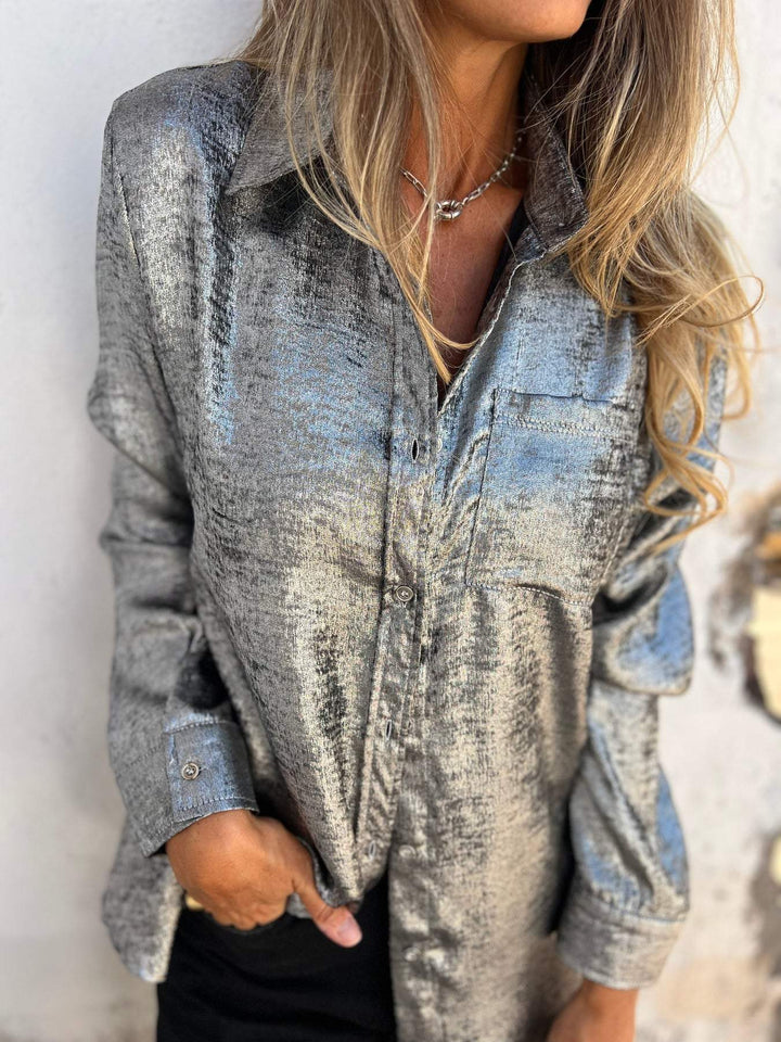 Women's Long Sleeve Shirt with Pocket