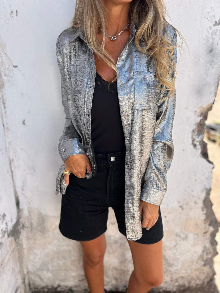 Women's Long Sleeve Shirt with Pocket