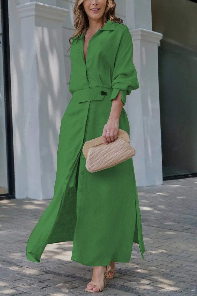 Jeanette | Women's Loose V-Neck Maxi Dress