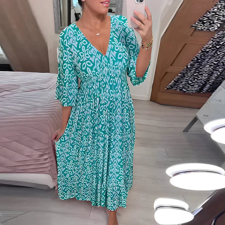 Frieda | Women's Mini Airy Summer Dress with V-Neck