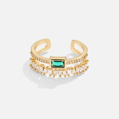 Eugenia - Ring made of layered crystal