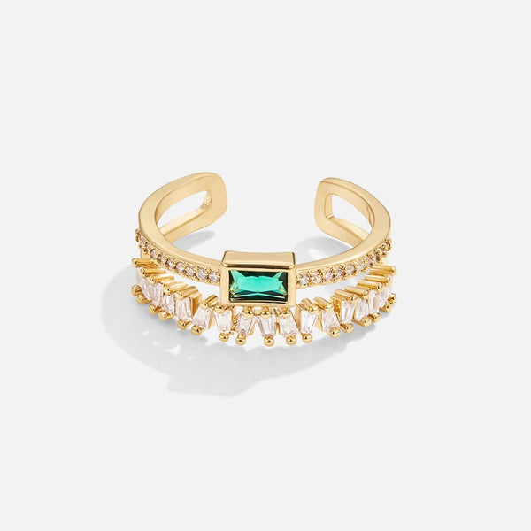 Eugenia - Ring made of layered crystal