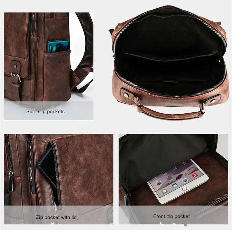 London Leather Backpack