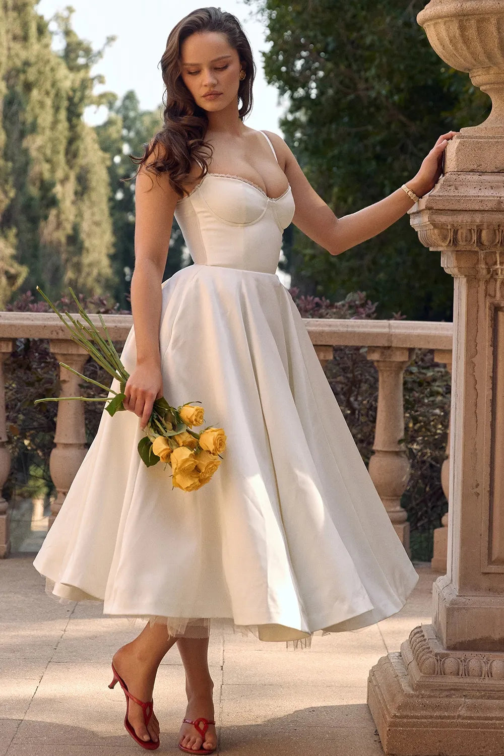 Minerva | Women's Mini Spaghetti Strap Princess Dress