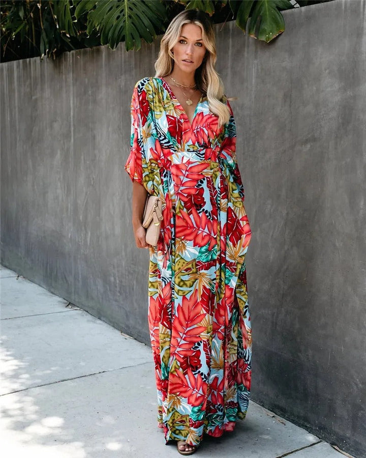 Juniper | Women's Boho Breeze Kimono Maxi Dress