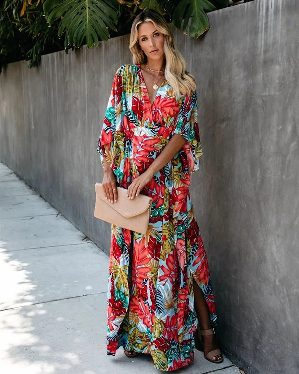 Juniper - Boho Breeze Kimono Maxi Dress