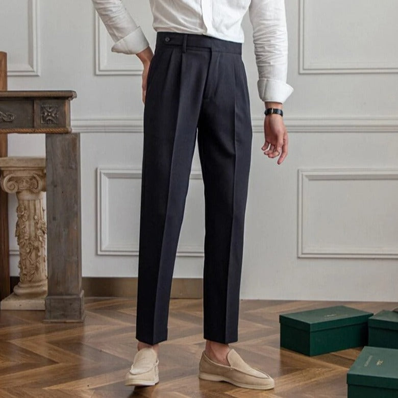 Men's Straight Leg Dress Pants with Pockets