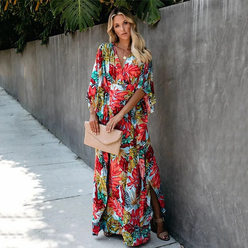 Juniper | Women's Boho Breeze Kimono Maxi Dress