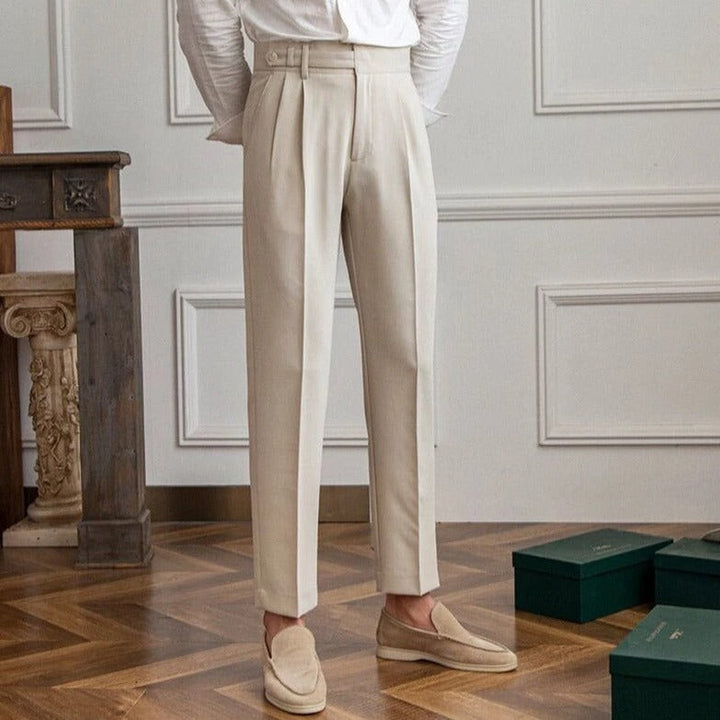 Men's Straight Leg Dress Pants with Pockets