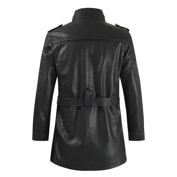 Men's Tailored Elegant Long Biker Jacket