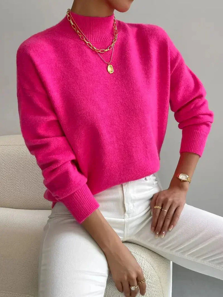 Yvonne | Women's High Neck Modern High-Neck Sweater